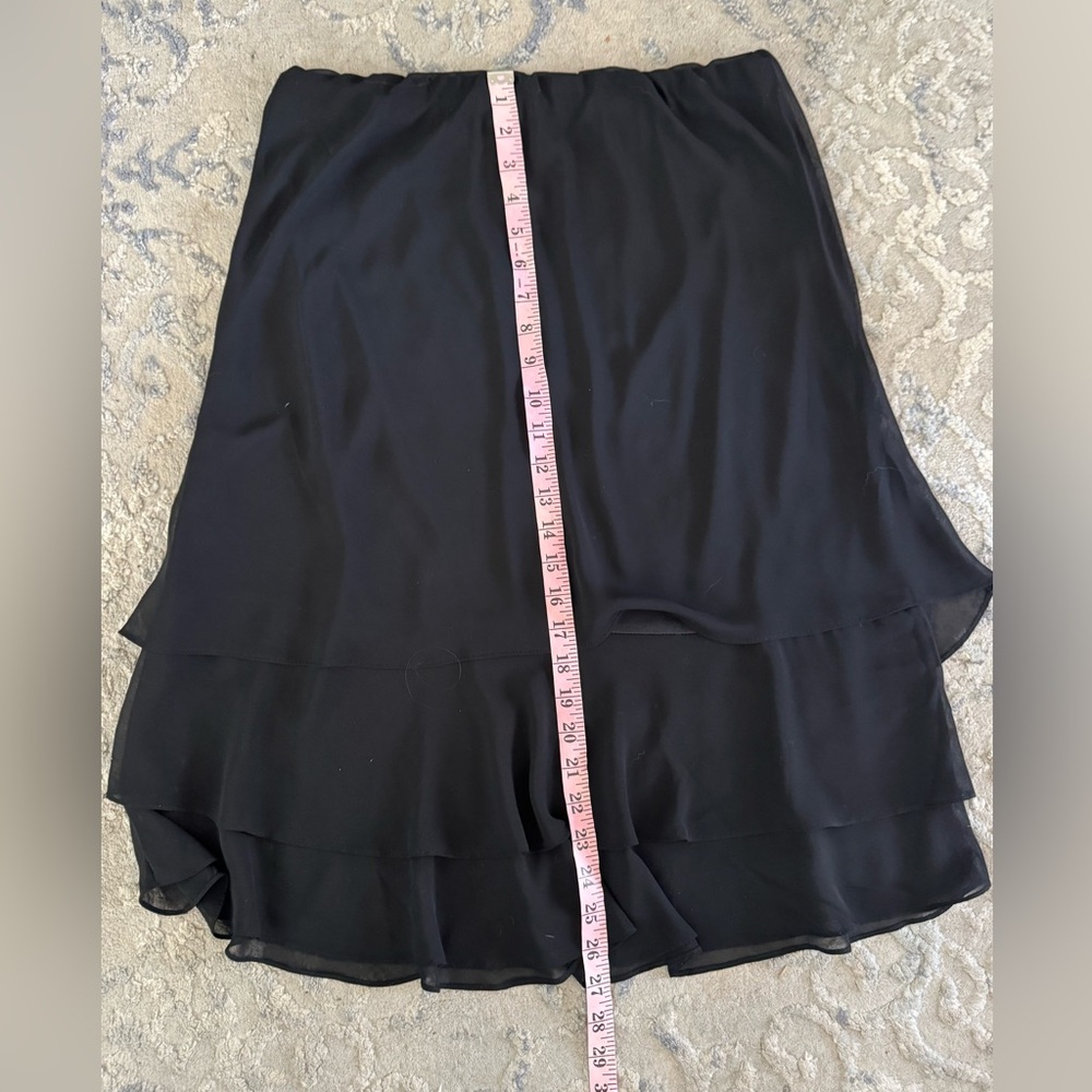 Vintage Alex Evenings Black Midi A-Line Skirt - Picture 9 of 10